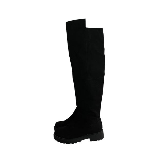 Divided  H@M Knee High Platform Boots Women Size 6 - Picture 2 of 7